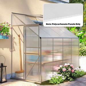 Pannelli in Policarbonato a Doppia Parete con Protezione UV, 120x60 cm, Confezione da 10, Trasparenti, Durevoli per Lucernari Esterni - Product Image 2