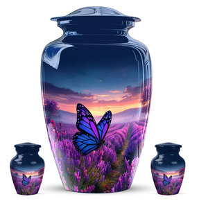 Urna Funeraria de Metal con Diseño de Mariposa para Cenizas de Adultos, Recipiente Conmemorativo para Cremación, Suministro Funerario Personalizado - Product Image 3