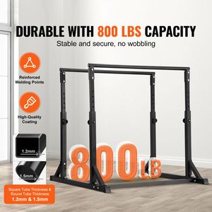 Stazione Dip Stand Robusta con Capacità di 800 Libbre, Altezza Regolabile, per Allenamento Fitness, in Acciaio - Product Image 6