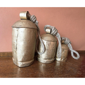 Vintage Style Pure Brass Hanging Bell with Polished Finished and Cast Handle <b>Outdoor</b> Christmas Decorative Showpiece Supplies - Product Image 3