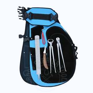 Kit d'outils de fermeur robuste, Tablier de fermeur, Râpe de finition de sabots, Lime, Coupe-crevasses, Extracteur de clous, Couteau à sabots courbé, Outil de ramassage - Product Image 1