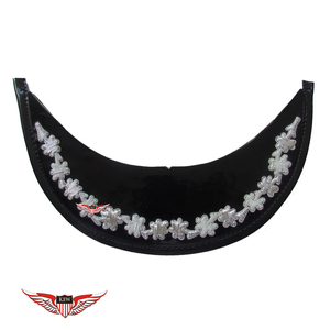 En gros Visière brodée à la main en fil de broderie argenté motif feuille de chêne pour accessoires d'uniforme de parade et de cérémonie KEW - Product Image 2