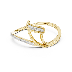TRENDY CUT LAB GROWN <b>RING</b> <b>SET</b> 18KT SOLID ROSE GOLD RHODIUM PLATED <b>WOMEN</b> ENGAGEMENT PARTY GIFTING GLAM EVENTS EVERYDAY WEAR THIRD - Product Image 6