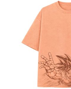Camiseta Personalizada con Gráfico de Anime Peach para Hombre, Algodón, Estilo Urbano, Estampada, Informal, Verano, con Logotipo Personalizado, Fabricante OEM - Product Image 3