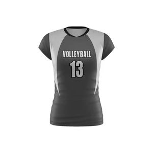 Maillot de volley-ball noir pour homme, numéro 13, impression numérique, coupe ajustée, manches courtes, évacuation de l'humidité, 100% coton, délavage léger, 340g, personnalisé - Product Image 1