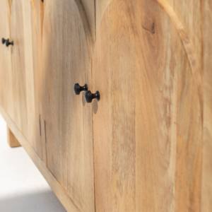 Buffet en bois radiant Vandana Pebble pour des intérieurs modernes élégants, adaptés à l'intérieur et à l'extérieur - Product Image 6