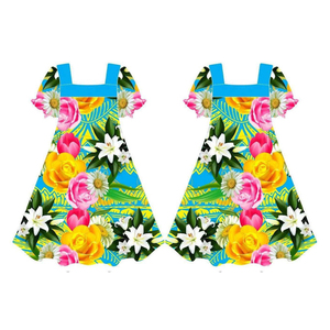 Vestido Mumu Personalizado para Mujer Talla Grande, Vestido Mumu con Estampado de Flores Hawaianas, Vestidos Mumu con Estampado Floral, Vestido Informal para Mujer - Product Image 5