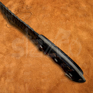 Cuchillo de Supervivencia Táctico de Acero Aleado 12C27 Hecho a Mano, de Grado Industrial, con Mango de Resina, para Caza y Bushcraft, OEM ODM - Product Image 5
