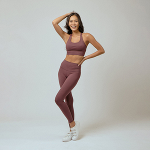 2026 New Fashionable Custom Gym Workout Sets Women Breathable Seamless Yoga Elastic Waist Front/Waist Logo 2-Piece Eco-Friendly - Product Image 4