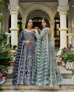 Vestido de Novia de Secado Rápido con Bordado Intenso para Mujer, Traje de Fiesta de la Mejor Calidad, Vestido Anarkali Surat - Product Image 1