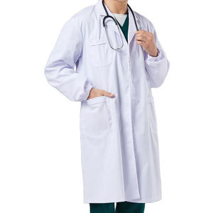 Blouse de laboratoire médicale blanche, confortable et élégante, à manches longues, pour hommes et femmes, idéale pour les hôpitaux et les laboratoires. - Product Image 4