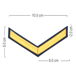 NANBA GROUP - Insignias de Seguridad Bordadas para Uniformes, Rayas de Rango de Hombro para Sargento, Logotipo Personalizado en Color, Satén de Alta Calidad - Product Image 6