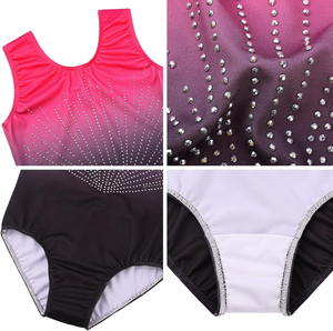 Justaucorps de gymnastique pour filles, sur mesure, de haute qualité, à bretelles larges, tendance, pour l'entraînement rythmique - Product Image 4