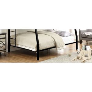 Lits en bois Limbra Sandy Black Finish, taille Full XL/Queen, lits superposés - Product Image 5