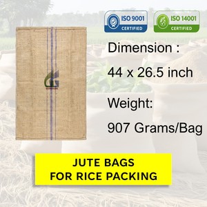 44x26.5 Inch 907g Rice Packing <b>Jute</b> <b>Sacks</b> Food Grade Reusable Gunny Bags Wholesale Goodman Global Bangladesh - Product Image 2