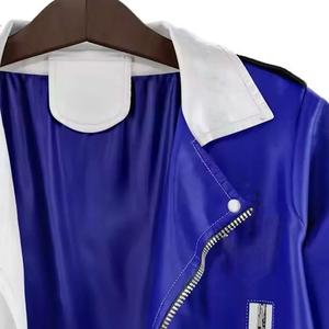 Vêtements de sororité grecque personnalisés ZPB, veste en simili cuir pour femmes avec logo grec brodé, style Marlin Brando, pour les acheteurs en gros B2B - Product Image 3