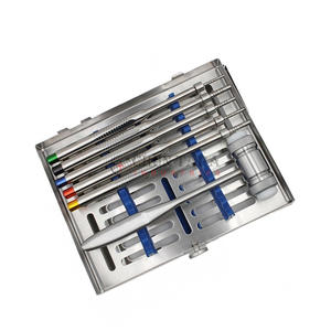 Dental Implant Osteotome Straight Set 5Pcs Sinus Lift & Bone Spreading Instruments Set with Hammer and Tray by <b>Blush</b> Surgical - Product Image 1