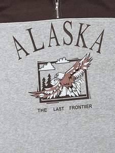 Sudadera de Forro Polar Vintage con Cierre de Cremallera de Cuarto y Mangas Raglán Bordadas - Product Image 3