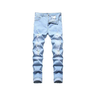 Jeans de Pierna Ancha de Cintura Alta para Mujer, Mezcla de Algodón Suave, Corte Holgado y Ligero, Cómodos para Uso Diario, Estilo Casual Urbano, OEM - Product Image 4