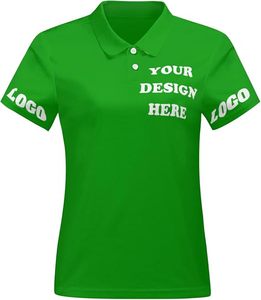 Chemises personnalisées écologiques respirantes 100% coton/polyester pour femmes, logo personnalisé, manches courtes pour le sport - Product Image 4