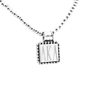 Collar con colgante de cuentas AKA, elegante cadena de cuentas en tono dorado, accesorio de joyería de moda, colgante con dije, regalo - Product Image 1