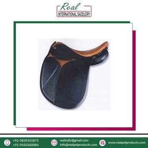 Silla de Montar Inglesa de Cuero Premium Personalizable de Real International Saddlery, Tamaños 15"-18", Ajuste Cómodo para Todos - Product Image 2