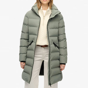 <b>Women</b> Two Zipper Pockets High Quality Heavyweight Waterproof Long <b>Coat</b> Bubble Jacket Warm <b>Padded</b> Windproof Longline Jacket - Product Image 6