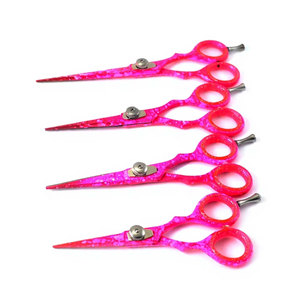 Ciseaux de coiffure professionnels de couleur personnalisée, 4,5-6 pouces, en acier inoxydable tranchant, pour la coupe de cheveux - Product Image 4