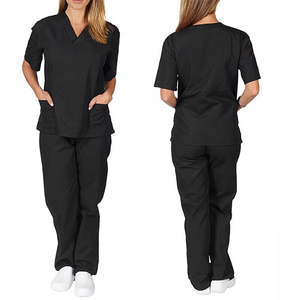 Comfortable Stylish New Design Unisex Nurse <b>Tops</b> Hospital Uniform Scrub Suits Woven Spandex/Polyester Medical Clothing Hospital - Product Image 5