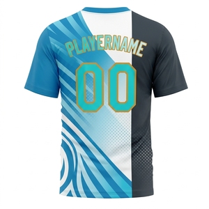Maillot de football américain personnalisé en polyester pour hommes, sublimation, anti-UV, anti-bactérien, séchage rapide, respirant, léger, décontracté - Product Image 4