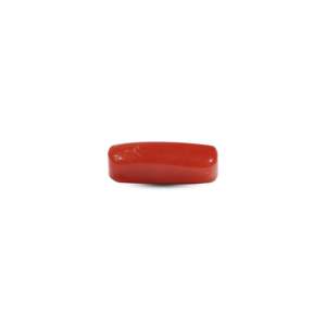 Natural Red Coral Loose Gemstone 7.2 Carat Triangle Shape for Fine Jewelry - Product Image 3