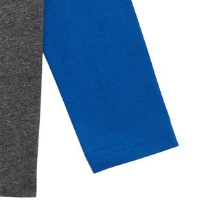 T-shirt à manches longues pour enfants, en coton, col rond, manches contrastées, haut décontracté, impression personnalisée, uni, vente en gros, garçons, filles, unisexe - Product Image 4