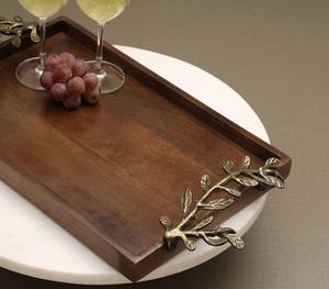 <b>Wooden</b> food serving tray Snack serving tray <b>Wooden</b> <b>bar</b> serving tray Storage Trays - Product Image 5