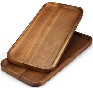 Bandeja otomana de madera de acacia, plato de servicio de lujo para mesa de té y café, ideal para platos de comida - Product Image 4