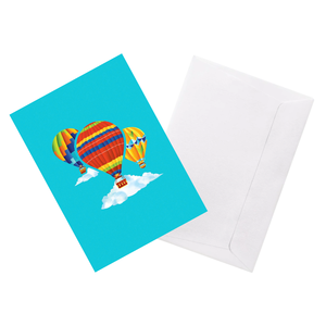 Tarjeta Pop-Up 3D de Globos Aerostáticos Coloridos con Sobre, Recuerdo Único para Celebraciones, Tarjeta de Felicitación Hecha a Mano para Todas las Ocasiones, Manualidades de Papel - Product Image 5