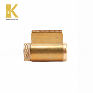 Cylindre de serrure personnalisé en laiton 32 mm, 2 clés avec gorge SX, laiton satiné, applications multiples pour portes - Product Image 5