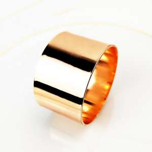 Anillos de Servilleta de Metal Reutilizables, Diseño Elegante, Ecológicos y Duraderos para Campamentos, Festivales, Bodas y Fiestas (Personalizables) - Product Image 3