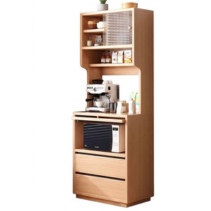 Buffet de rangement en noyer pour salon, salle à manger, armoire de cuisine avec porte - Product Image 1