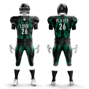 Ensemble de shorts de football américain classiques pour hommes, taille plus, respirant, anti-humidité, antibactérien, personnalisable avec le nom de l'équipe - Product Image 4