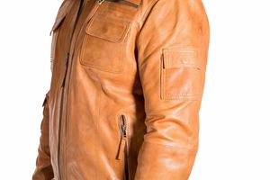 Wholesale <b>Men</b> <b>Leather</b> <b>Jacket</b> Down Collar Coats <b>Men's</b> <b>Leather</b> Bomber <b>Jackets</b> Outwear <b>Men</b> Casual <b>Jacket</b> OEM Serviced Design - Product Image 4