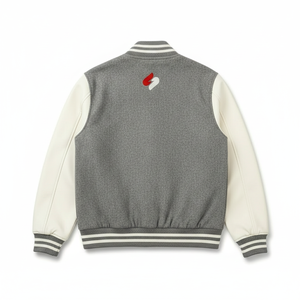 Casual Varsity <b>Jacket</b> <b>Men</b> Cotton Polyester PU Sleeve <b>Baseball</b> Style <b>Jacket</b> - Product Image 4
