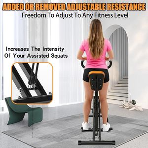 Macchina per Squat Pieghevole con Bande di Resistenza per Allenamento Glutei, Cosce e Core a Casa - Product Image 3