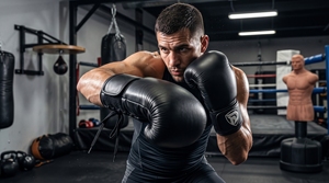 Guantes de Boxeo Verticales Portátiles de Cuero Genuino Negro Dumela International, Equipo de Entrenamiento Profesional, Modelo DI-BG-23 - Product Image 4