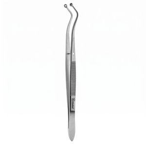 Pince dentaire à baïonnette à manche déporté en acier inoxydable pour vue non obstruée, instrument de diagnostic - Product Image 1