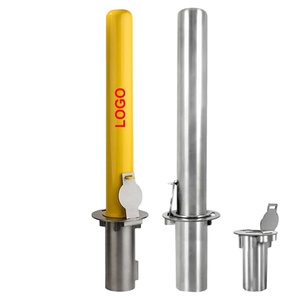Poteau de sécurité avec clé, bollard verrouillable, barrières de circulation amovibles - Product Image 1