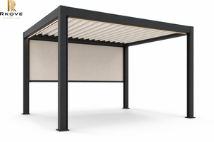 Pérgola Motorizada RKove de Aluminio 4x5m con Pantalla ZIP y LED para Patio Moderno y Espacios Exteriores - Product Image 2