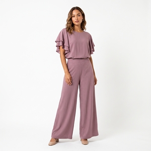 Blusa Casual de Verano para Mujer, Tejida, con Mangas con Volantes, Logotipo Personalizado, MOQ Bajo, en Stock, Venta al Por Mayor, OEM, ODM - Product Image 1