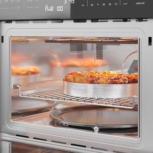 24 Inch Built-in Convection Oven and Microwave Combination with Broil, Soft Close Door, 1000 Watt <b>Power</b>, Stainless Steel Finish - Product Image 5