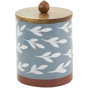 Eco-Friendly Acacia Wood Printed <b>Jar</b> Wooden Enamel <b>Kitchen</b> <b>Storage</b> <b>Jar</b> - Product Image 5