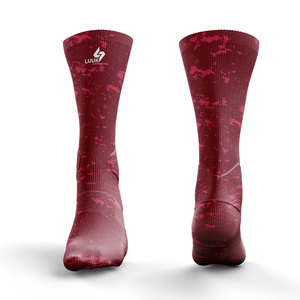 Men's Custom Crew Socks Anti <b>Slip</b> Quick Dry Anti Bacterial Digital Printed Cuff Logo Cotton Knitted Eco Friendly Sports Socks - Product Image 4